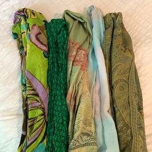 Lot of Four (4) Scarves